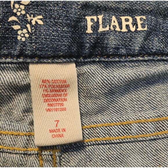 Mossimo Supply Co. Flare Jeans Vintage Size 7 - Picture 3 of 9